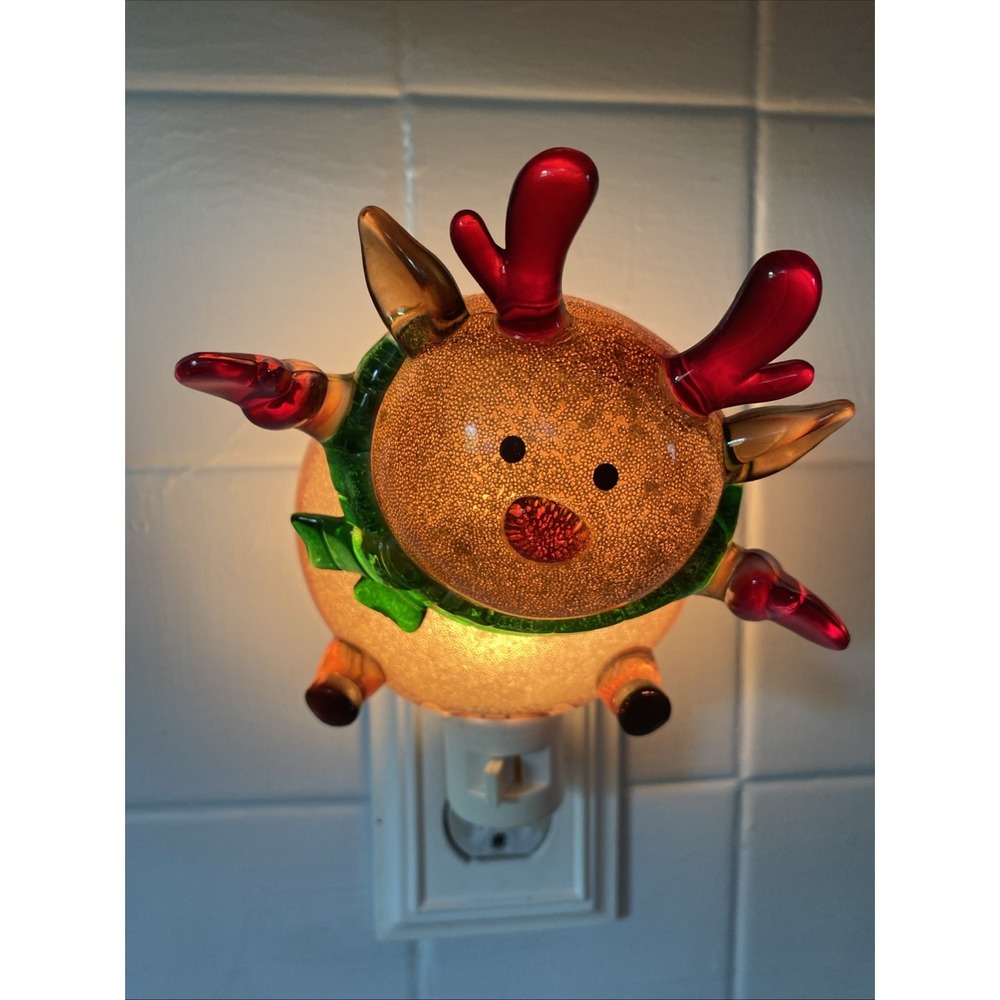 Wobble Christmas Reindeer Night Light Midwest CBK 8"x 5"